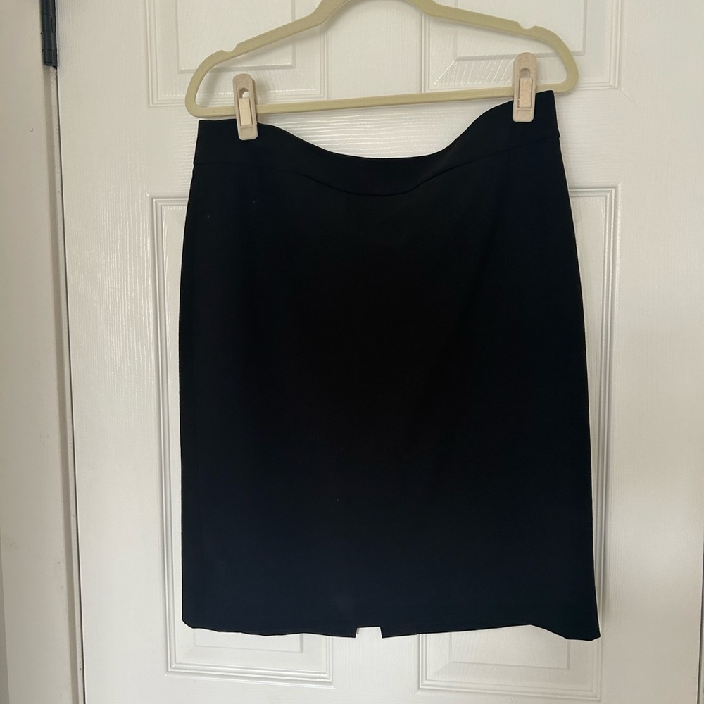 Calvin Klein Pencil Skirt Women’s 12 Black Career Office Work Lined